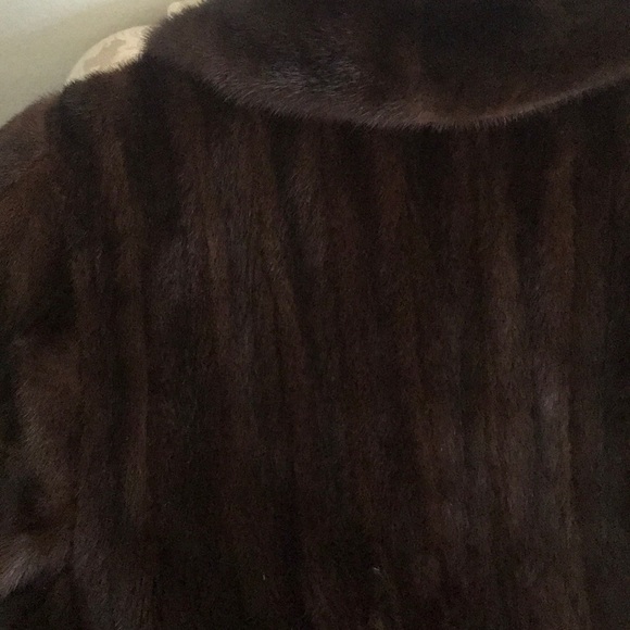 Real 1970s full length brown real mink fur coat NYC long authenticity appraisal - Picture 9 of 9